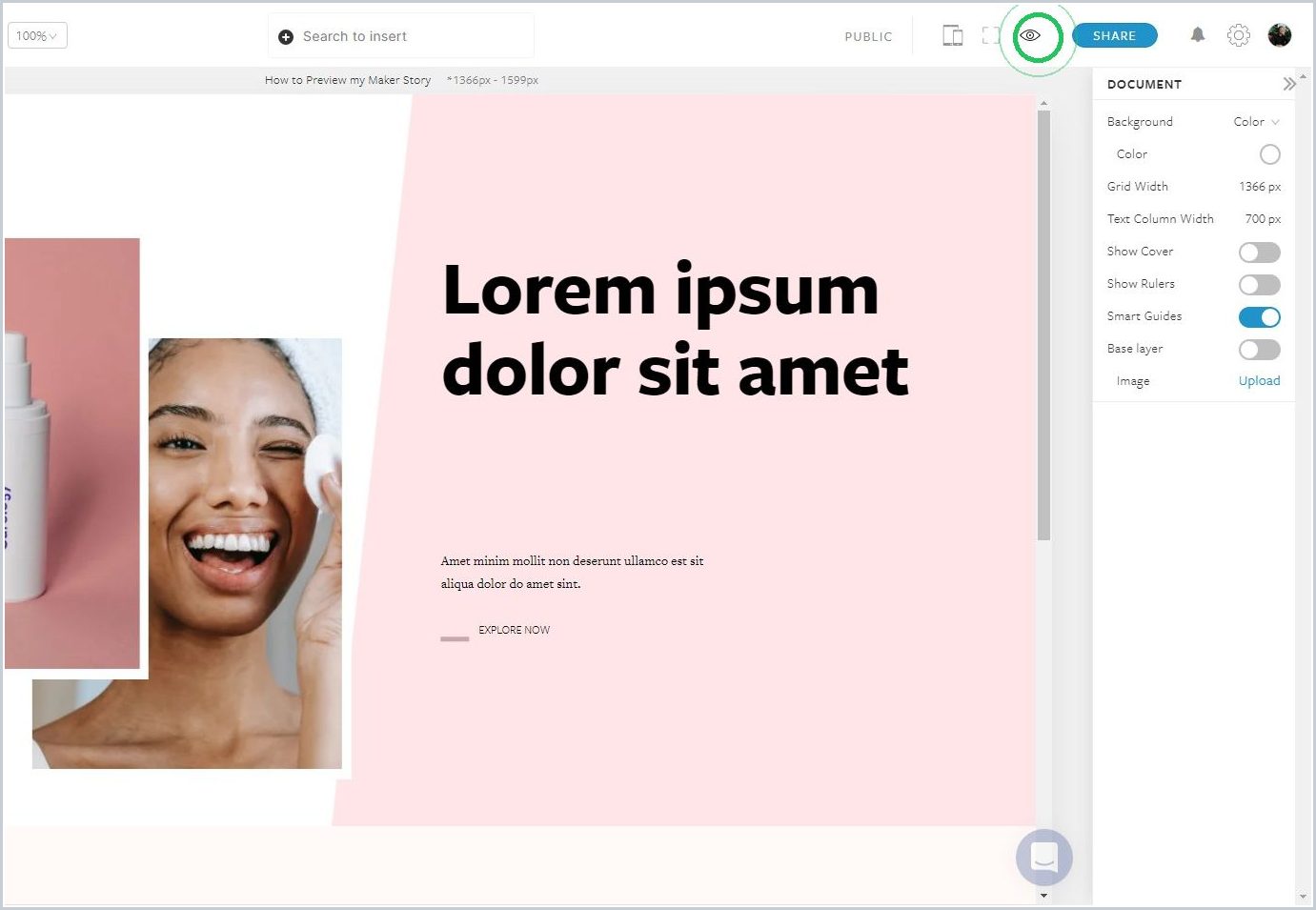 How to Preview my Maker Story — step 1