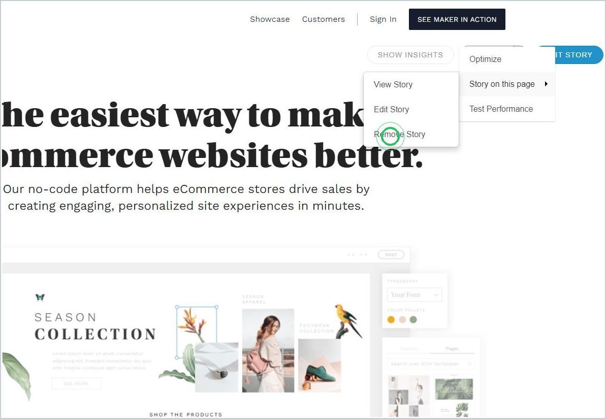 How can I remove a Maker story from our site — step 3