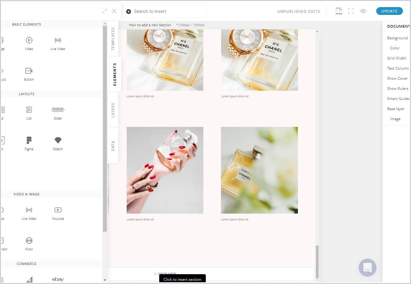 How to add a new Section — step 7