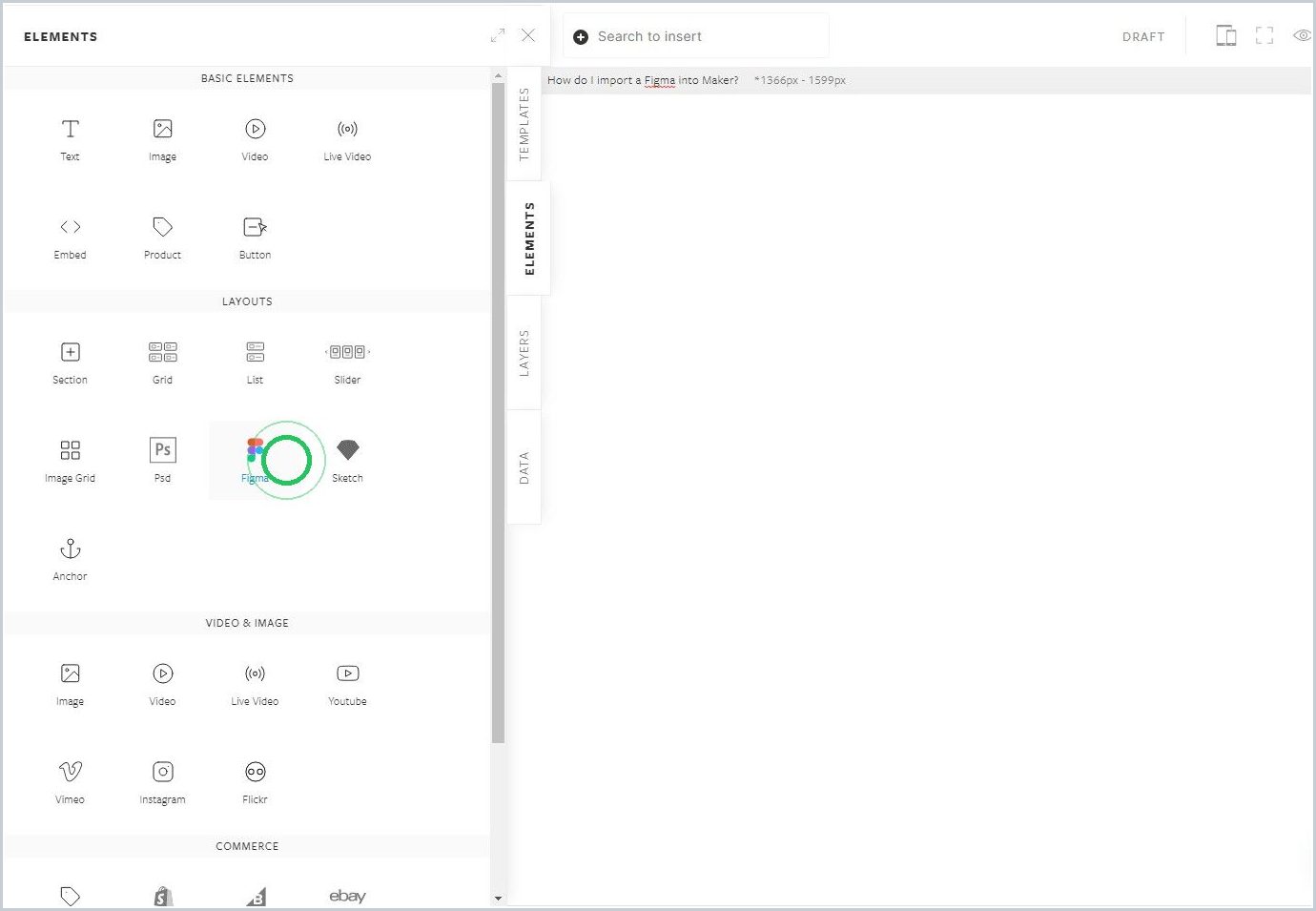 How do I import a Figma file into Maker? — step 2