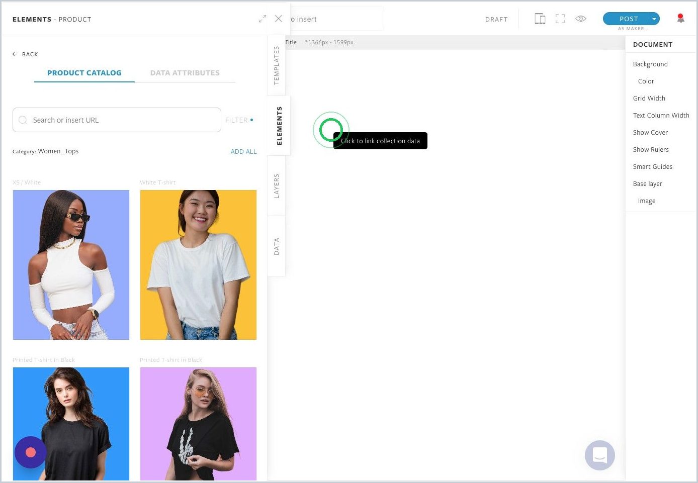 How do I add an entire product collection to a Maker Story? — step 7