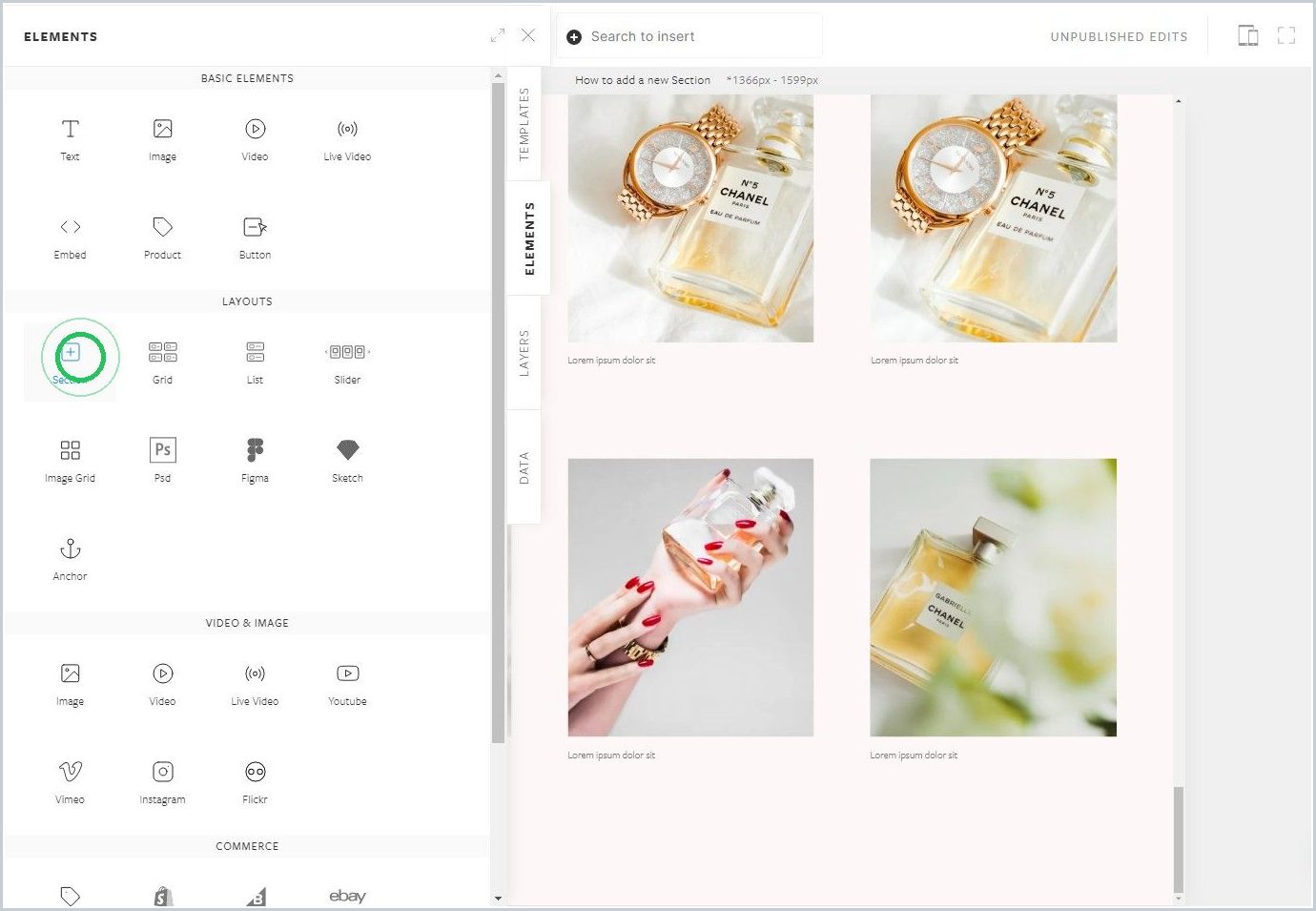 How to add a new Section — step 6