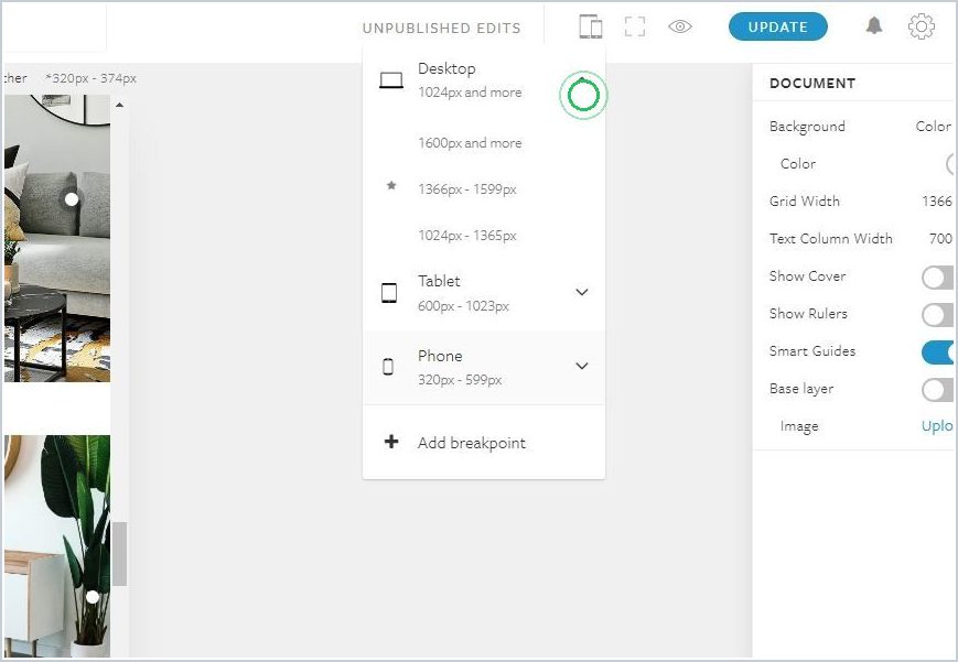 How to go from one breakpoint to another — step 5