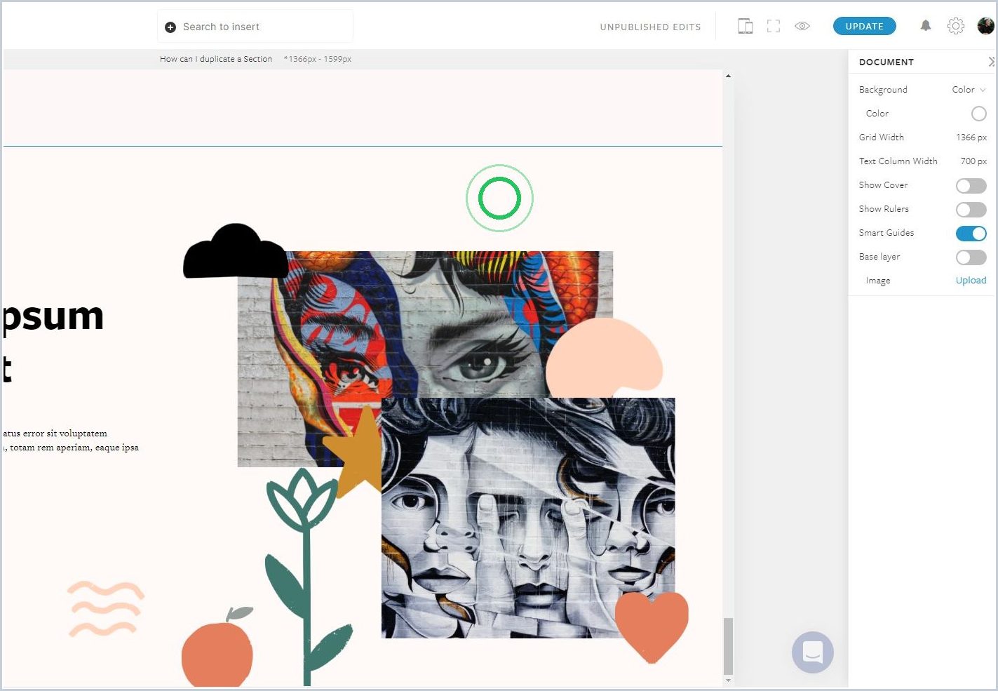 How can I duplicate a Section — step 4