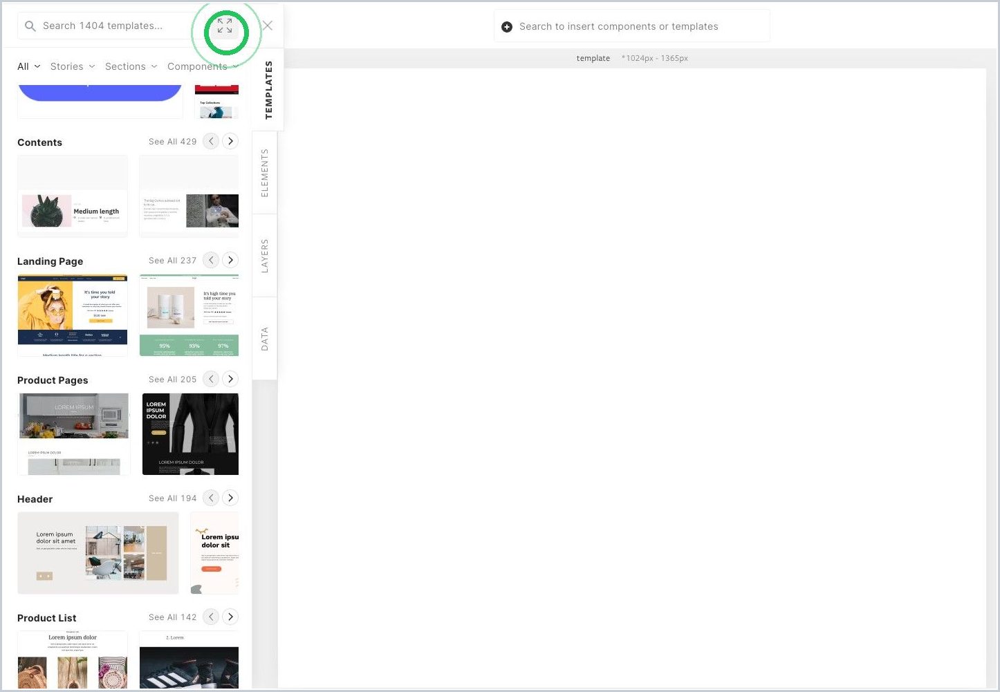 How can you favorite a template in the Template Gallery — step 2