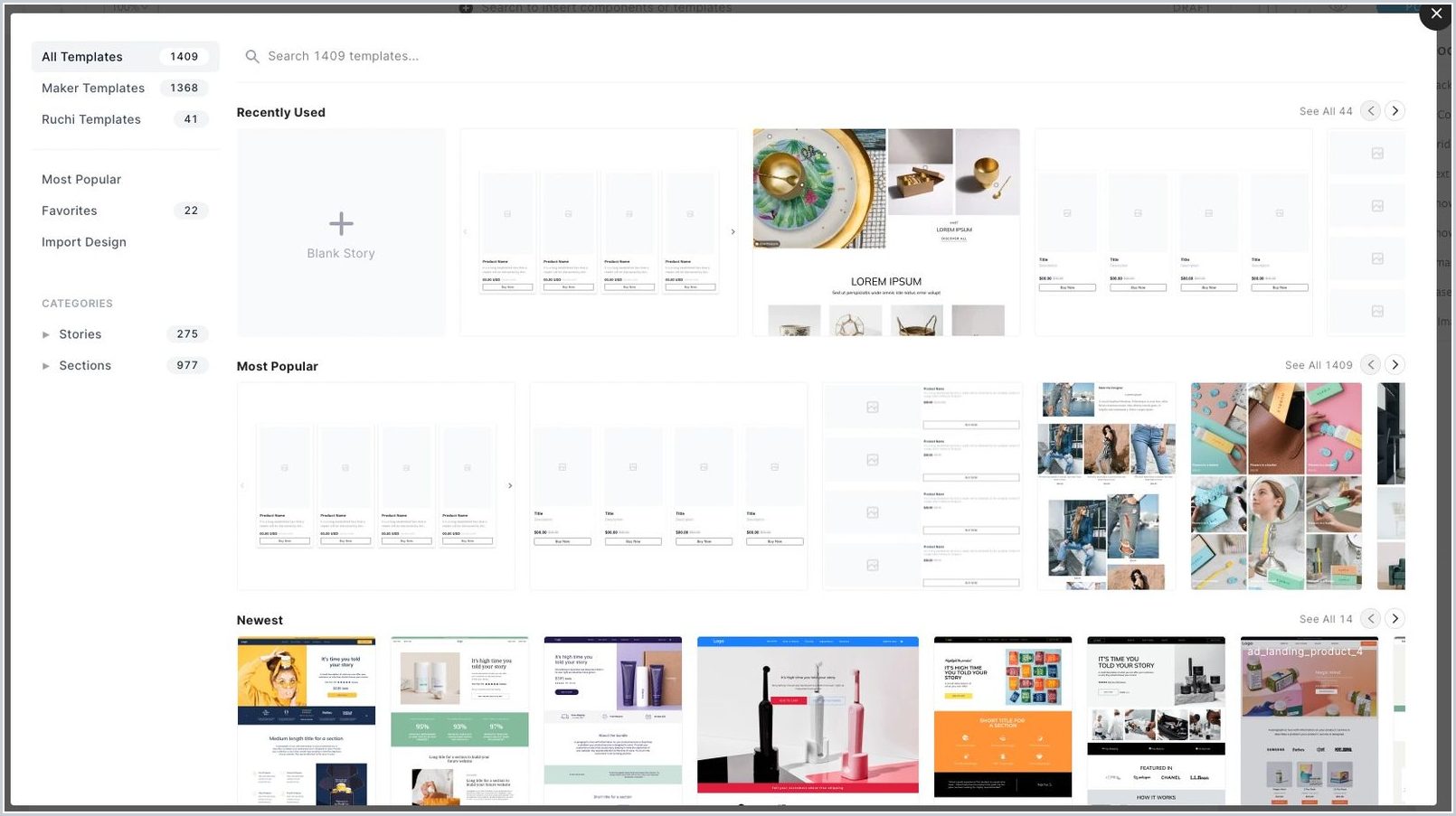 How do I create a new Maker story — step 2