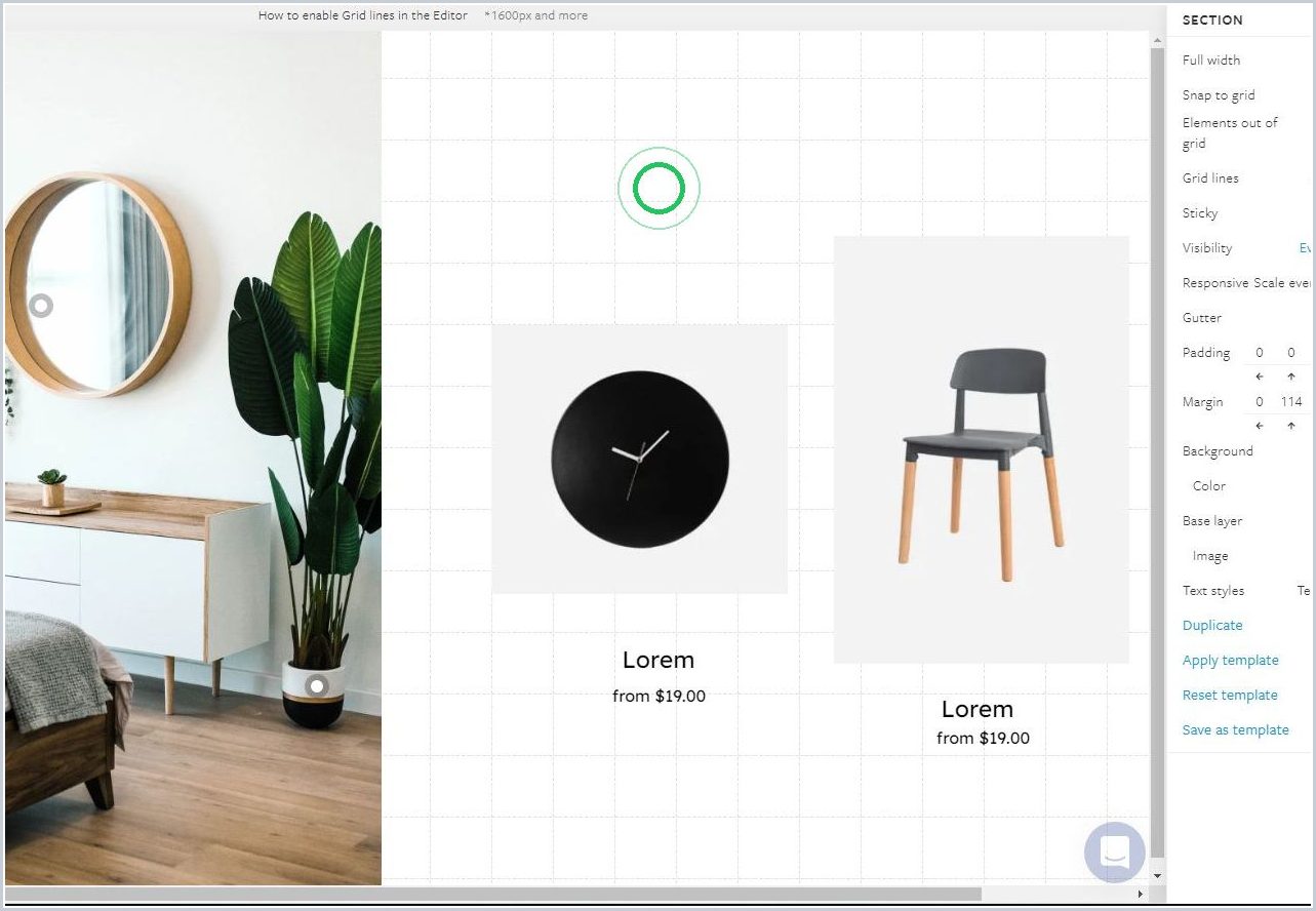 How to enable Grid lines in the Editor — step 4