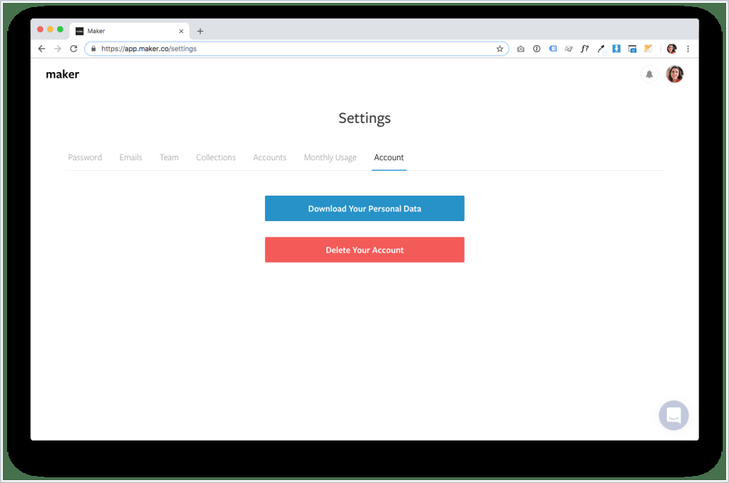 Maker and the GDPR