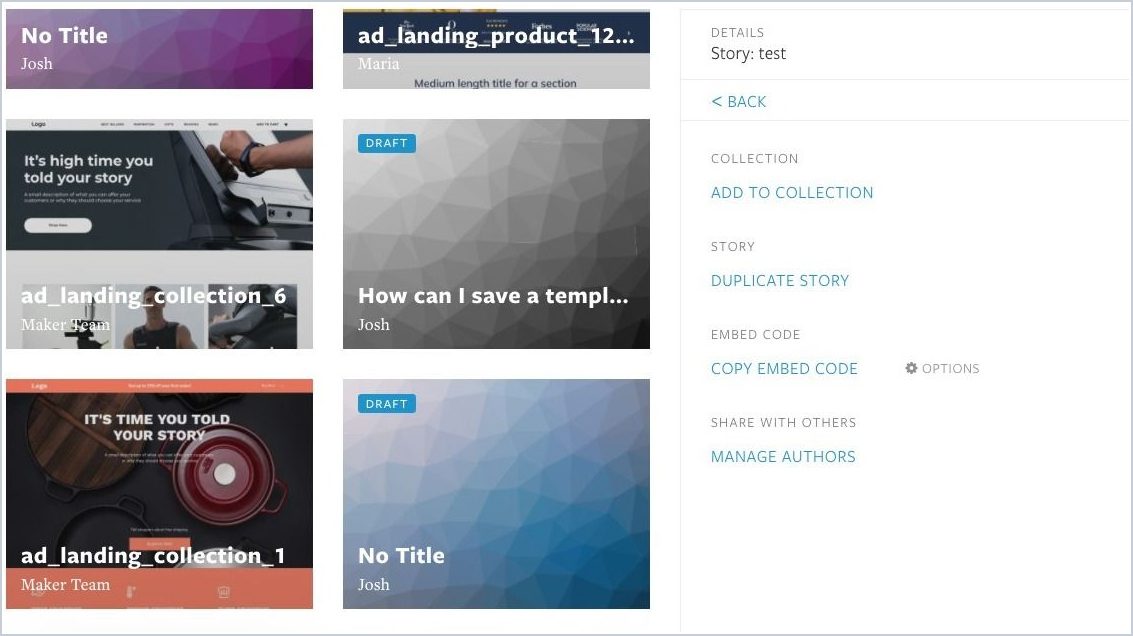 How do I create a new Maker story — step 7