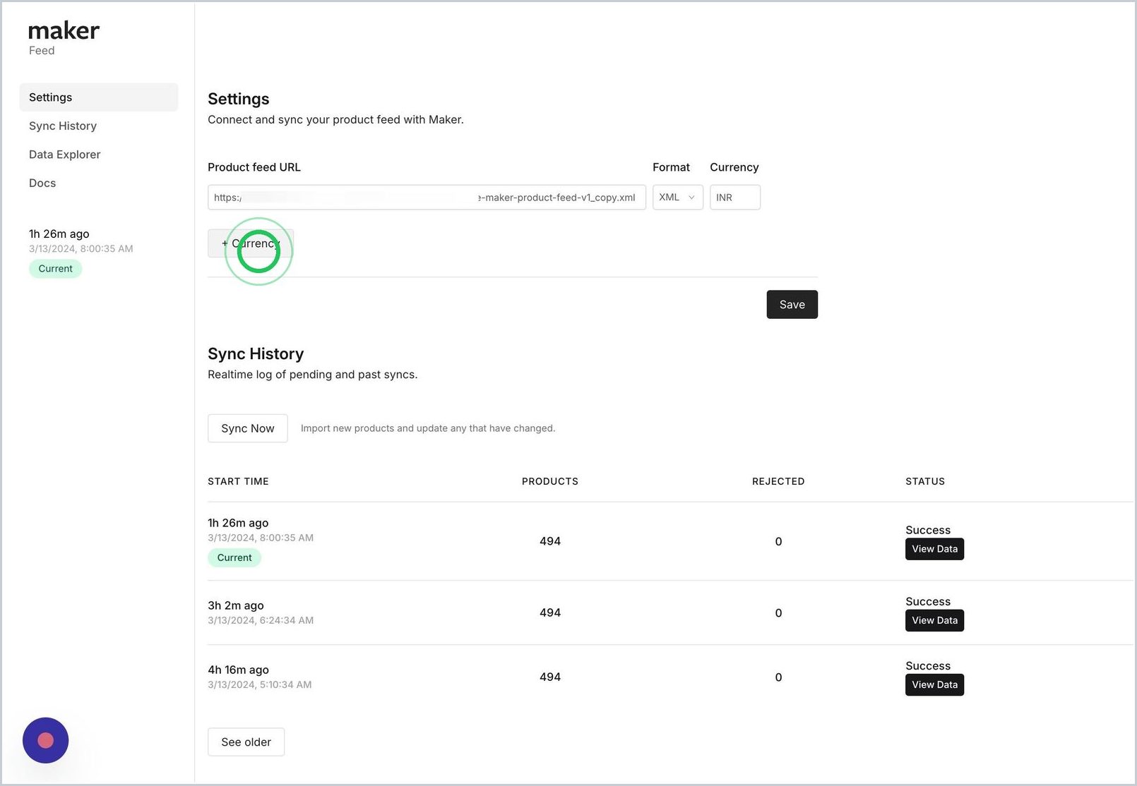How do I add multiple currency feeds in Maker? — step 5