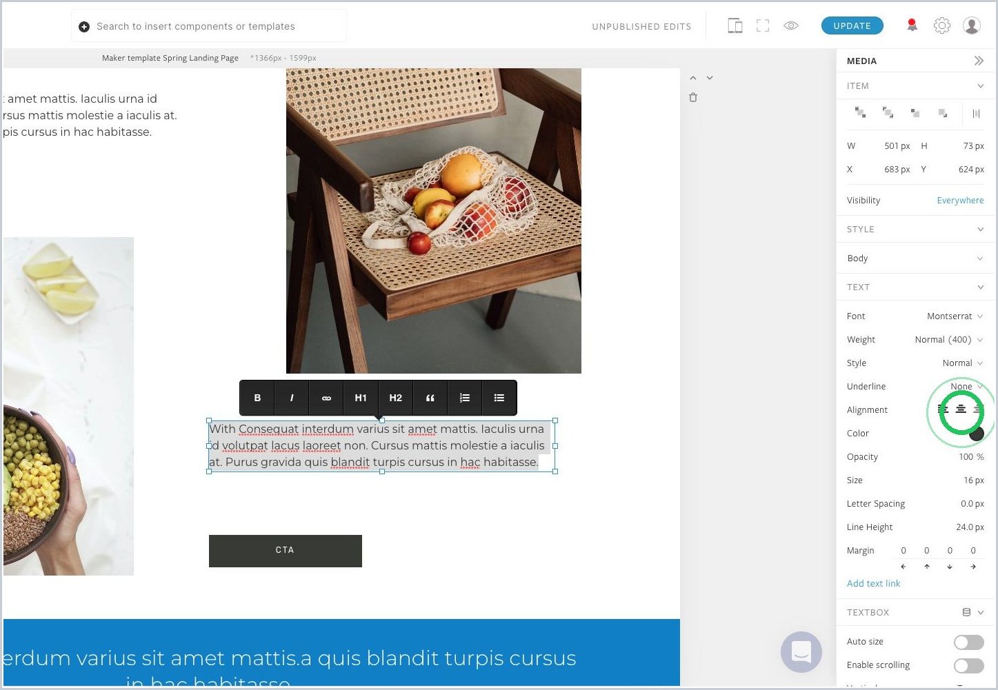 How do I create, replace, delete, or name a custom style in my Maker story? — step 2