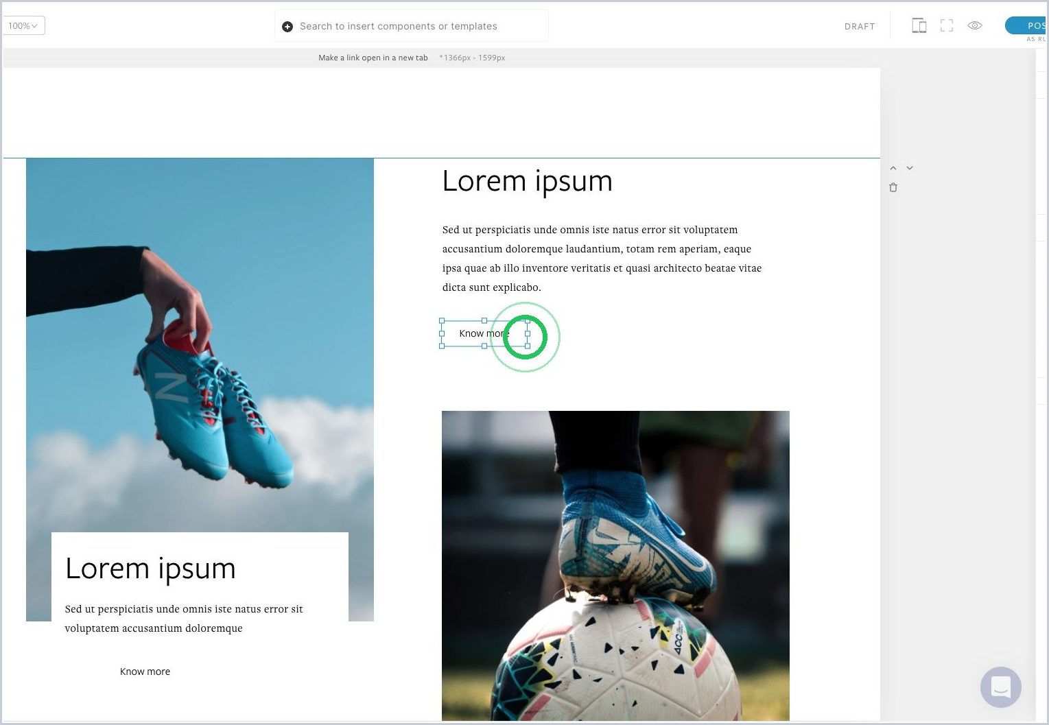 How can I open only certain links in a new window/tab? — step 2