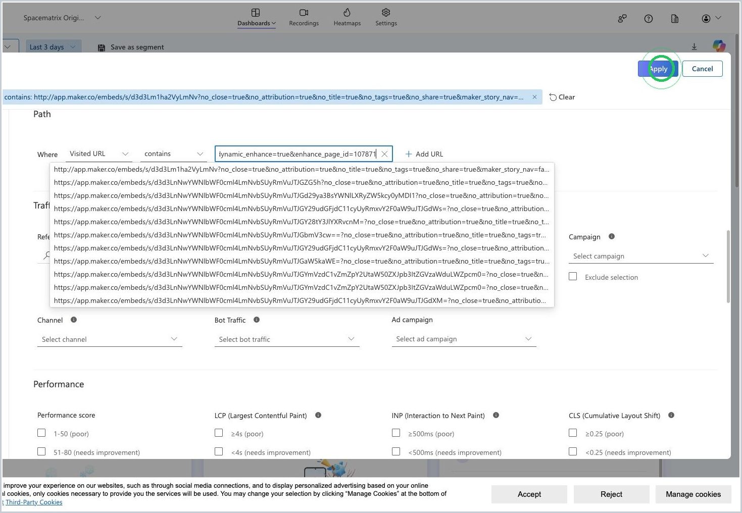 How do I view Maker content in Microsoft Clarity? — step 12
