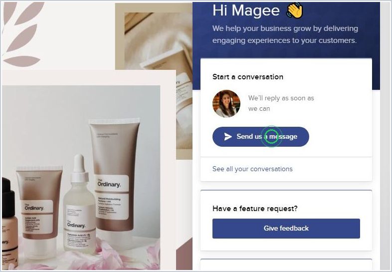 How can I contact Maker Support — step 2