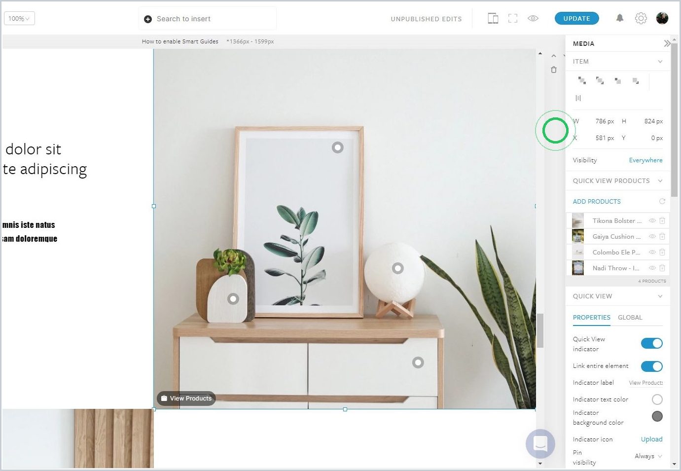 How to enable Smart Guides — step 2