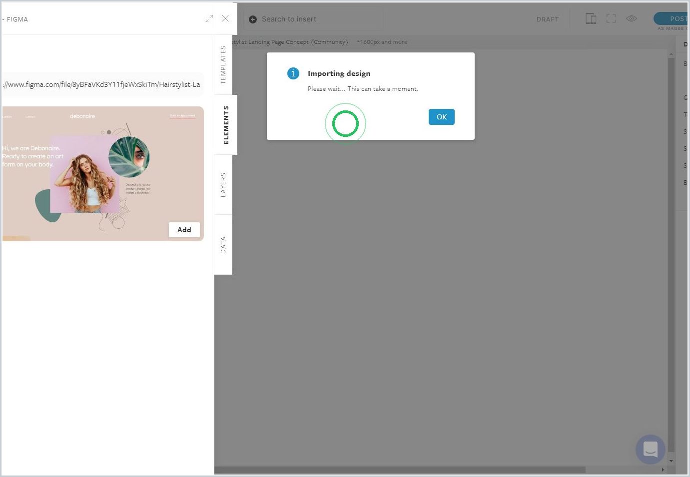 How do I import a Figma file into Maker? — step 9