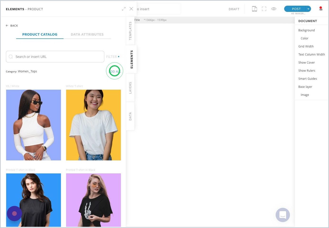 How do I add an entire product collection to a Maker Story? — step 6