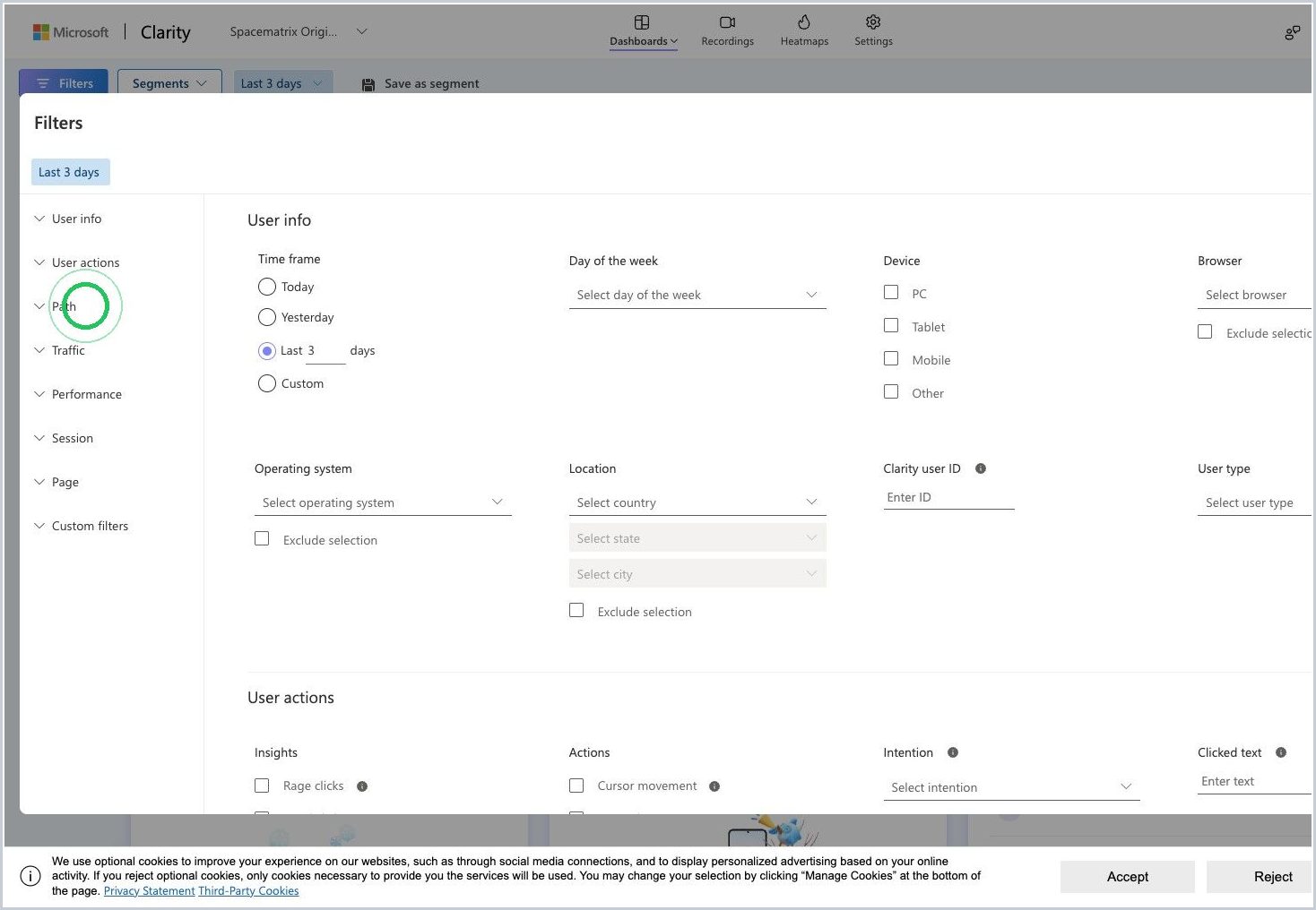 How do I view Maker content in Microsoft Clarity? — step 9