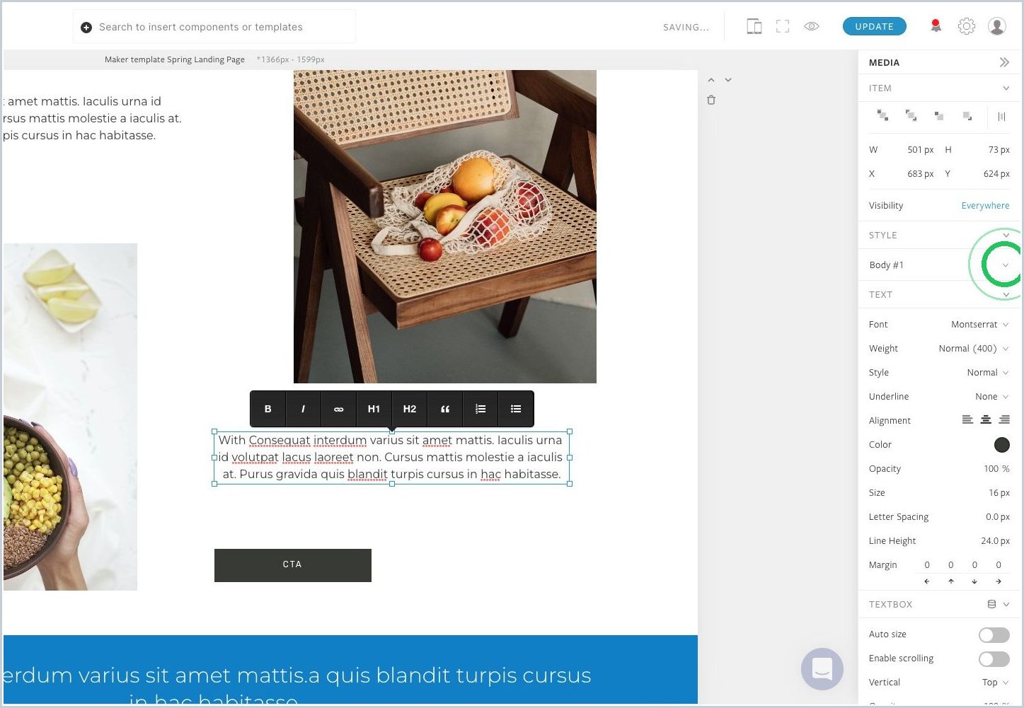 How do I create, replace, delete, or name a custom style in my Maker story? — step 5