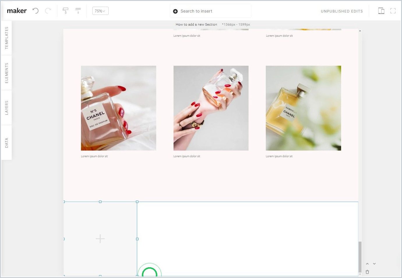 How to add a new Section — step 3