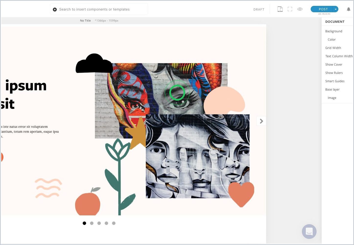 How do I delete a single section from a section slider — step 1