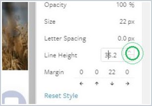 How to add line height — step 4