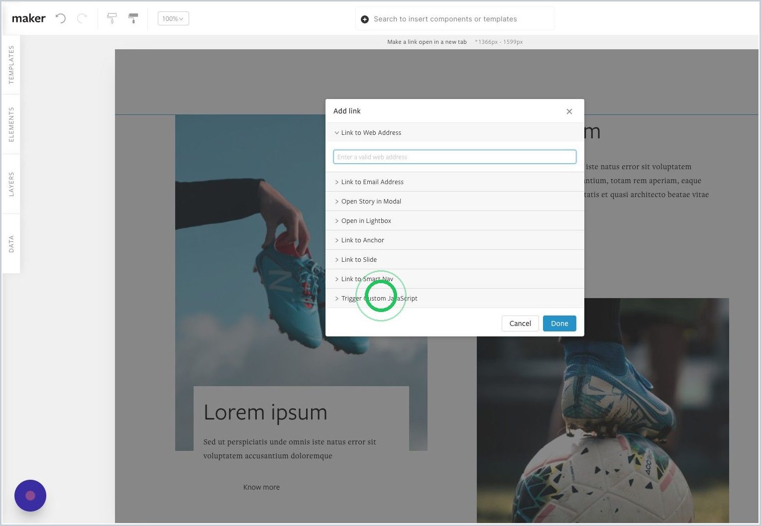 How can I open only certain links in a new window/tab? — step 4